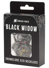 Sirius Dice: D20 Necklace Black Widow SDZ002201